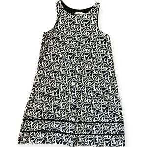 Vineyard Vines Linen Black/White Palm Tree Shift Mini Dress